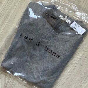 Rag and Bone The Rib Slim Top grey Tshirt